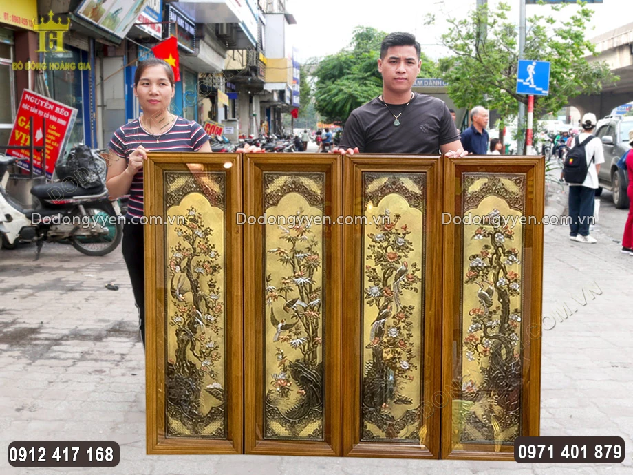 Khung tranh bằng gỗ sồi tự nhi&ecirc;n